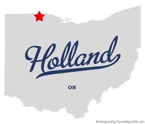 Map of Holland, OH, Ohio