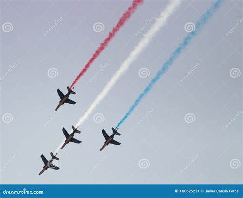 Planes Doing Stunts in the Sky in Spain Editorial Photo - Image of force, formation: 180625231