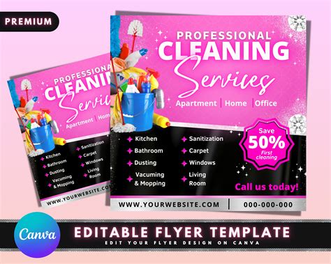 Commercial Cleaning Services Flyers