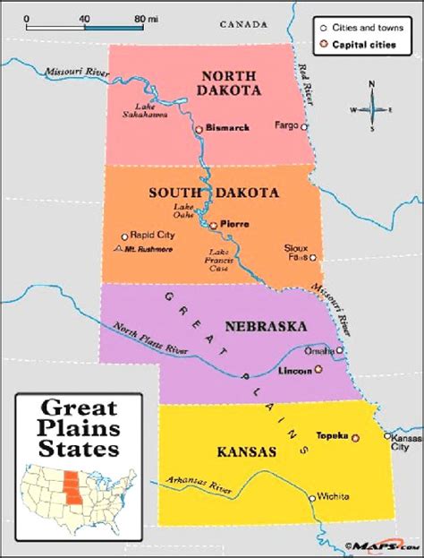 Map of the Great Plains States. Source:... | Download Scientific Diagram