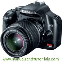 Canon EOS REBEL XSi download user guide in PDF