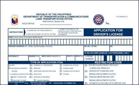 Ultimate guide on how to fill up the LTO Driver's license Application form