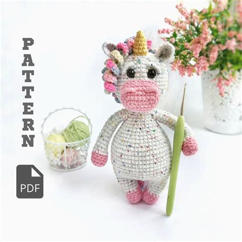 Unicorn Crochet Toy PATTERN. Amigurumi Unicorn. Crochet PDF English Pattern - Etsy