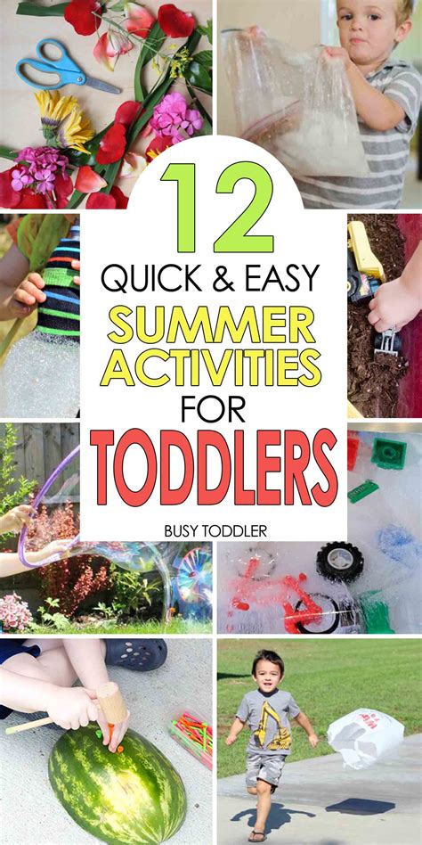 Summer Activities for Toddlers - Busy Toddler | Summer activities for toddlers, Summer ...