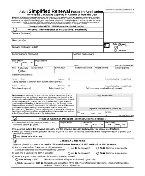 Printable U S Passport Renewal Forms - Printable Forms Free Online