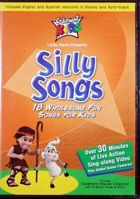 Cedarmont Kids Silly Songs NEW Kids DVD 18 Wholesome Songs 84418222094 ...