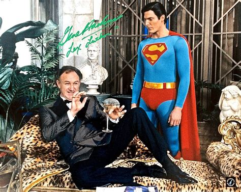 Gene Hackman "Lex Luthor" Autographed SUPERMAN 16x20 Photo w/ Reeve ASI ...