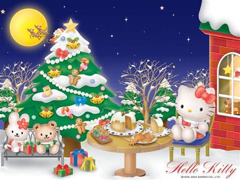 Hello Kitty Christmas Backgrounds - Wallpaper Cave