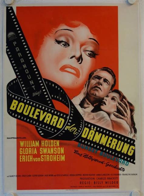 Sunset Boulevard original release german movie poster