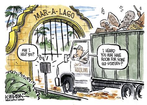 Jeff Koterba's Aug. 17 cartoon: Delivery for Mar-a-Lago