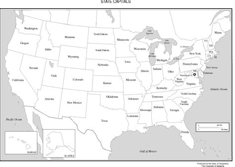 Maps: United States Map Black And White