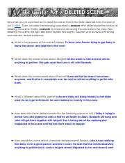 Analysis of Deleted Scene from Act 2 in CRUCIBLE and Its Impact | Course Hero