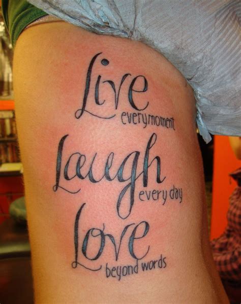 Live Laugh Love Tattoos Designs Ideas and Meaning | Tattoos For You ...