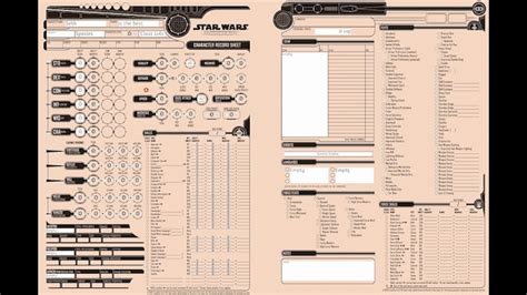 Steam Workshop::Star Wars D20 Character Sheet