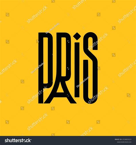 Paris Letter Logo Design Illustration Paris Stock Vector (Royalty Free) 2130023111 | Shutterstock