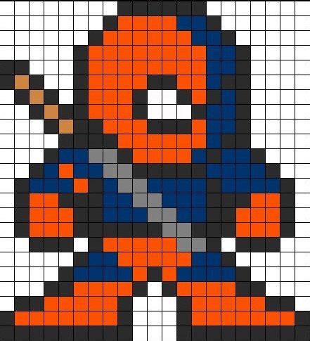 Deathstroke | Dibujos en cuadricula, Plantillas hama beads, Dibujos