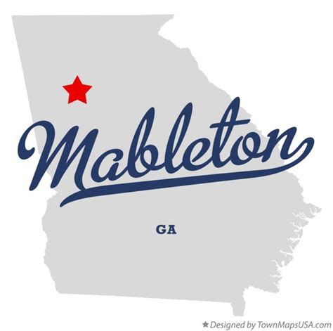 Map of Mableton, GA, Georgia