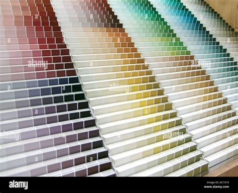 paint colour sample cards Stock Photo - Alamy