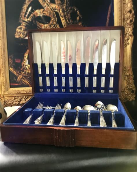 Silverware Set, JASMINE pattern by S.L. & G.H. Rogers Luxury Cutlery ...