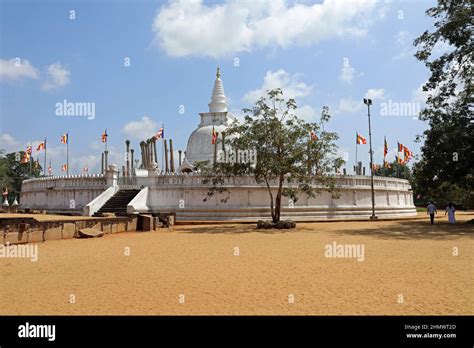 Thuparamaya Buddhist Temple at Anuradhapura in Sri Lanka Stock Photo ...