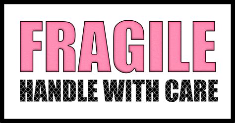 Fragile Handle With Care Mailing Labels Free Printable