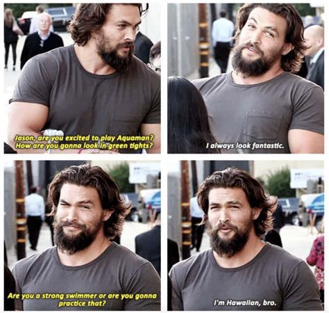 27 Jason Momoa Interview Moments That Prove He's The Smoothest Superhero Of The Sea