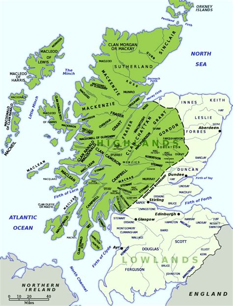 Clans of Scotland | Scotland history, Scotland map, Scottish ancestry