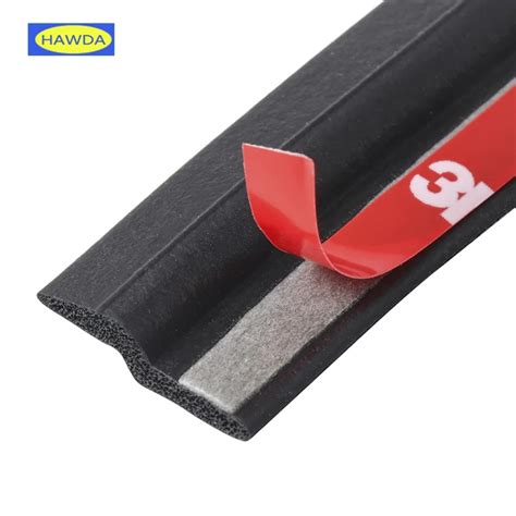 HAWDA 2Meter Z type 3M car door rubber seal Sound Insulation , car door ...