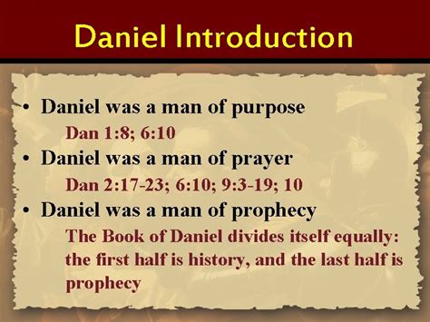 Daniel Chapter 1 Daniel Introduction Why Daniel Personal