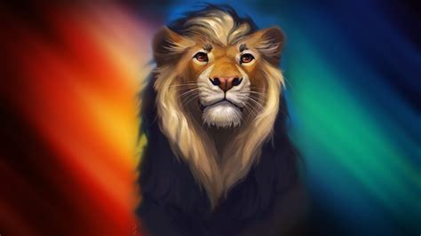 1920x1080 Lion Fantasy Colorful Art Laptop Full HD 1080P ,HD 4k ...