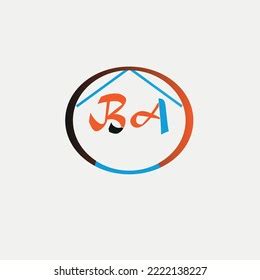 Ba Simple Text Logo Vector Stock Vector (Royalty Free) 2222138227 | Shutterstock