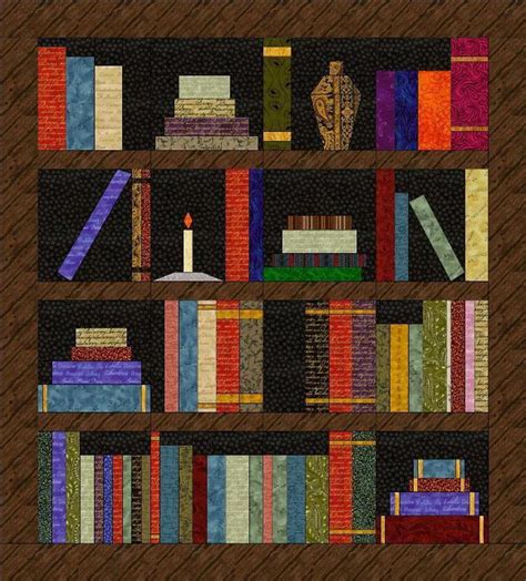 Bookshelf Quilt Pattern Free See More Ideas About Quilts, Book Quilt, Quilt Patterns ...