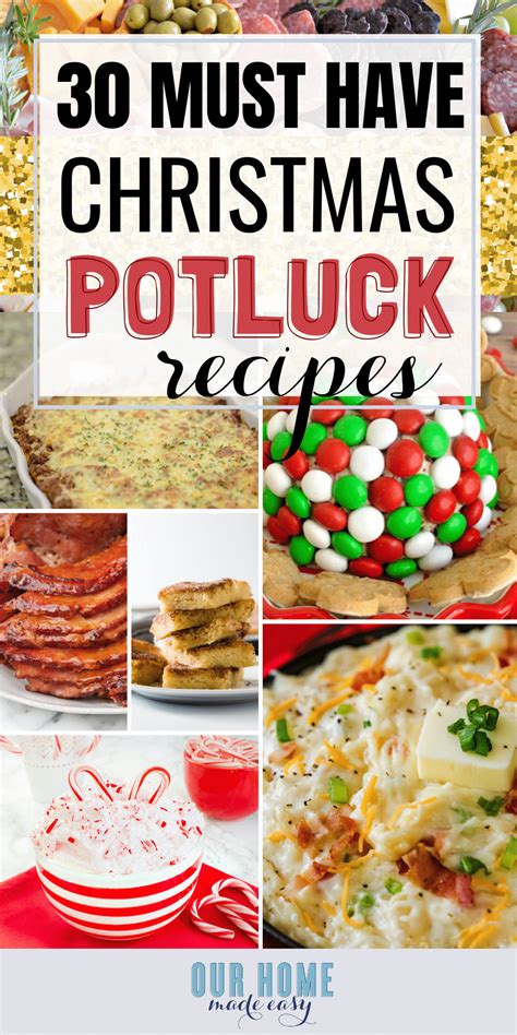 30 Must Have Christmas Potluck Ideas | Holiday potluck recipes, Easy ...