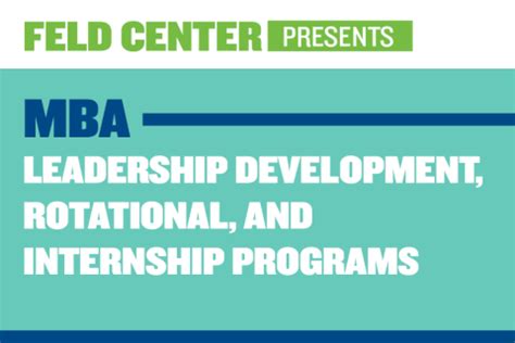 MBA Leadership Development, Rotational, and Internship Program List – Feld Center | Questrom ...