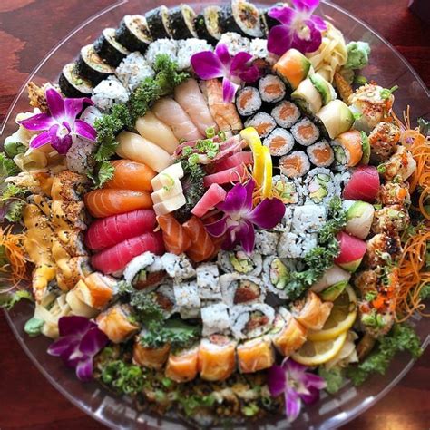 Maki Sushi Bar & Grill on Instagram: "Have your large order of sushi on a party platter ...