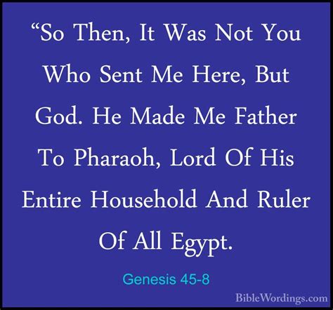 Genesis 45 - Holy Bible English - BibleWordings.com