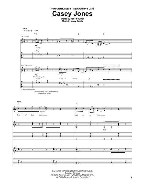 Casey Jones | Sheet Music Direct