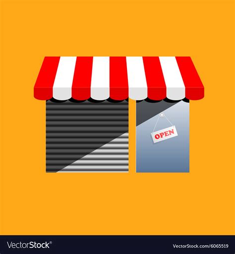 Corner shop cartoon drawing Royalty Free Vector Image