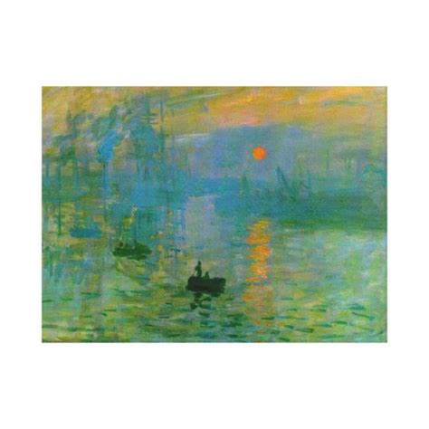 Impressionism Sunrise Wrapped Canvas Canvas Print | Zazzle