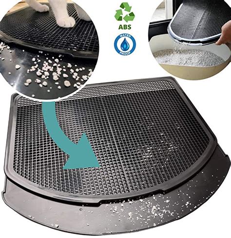 Amazon.com: DzelCat SpreadZtrap Cat Litter Mat Double Layer / Scatter Control, Waterproof ...