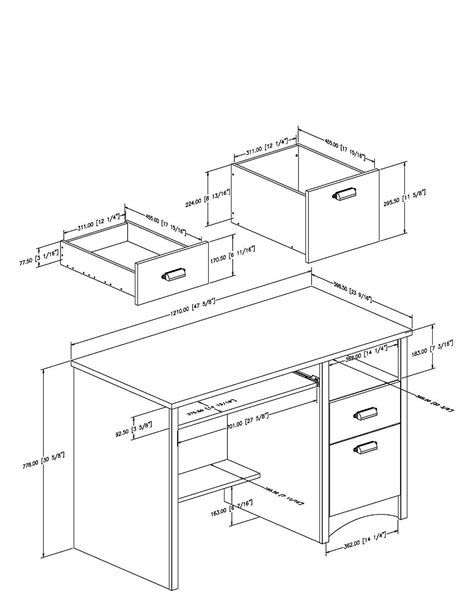 pencil drawer dimensions - Google Search | Woodworking desk plans, Desk, Desk with keyboard tray