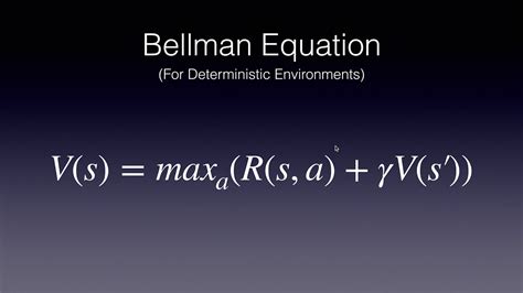 Bellman Equation Basics for Reinforcement Learning - YouTube