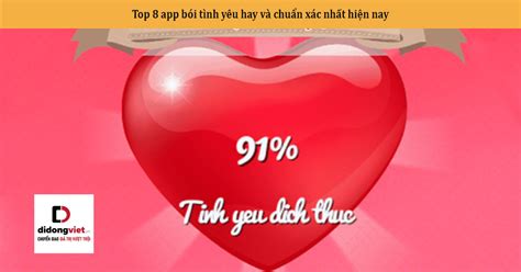 Top 8 app bói tình yêu hay và chuẩn xác nhất hiện nay