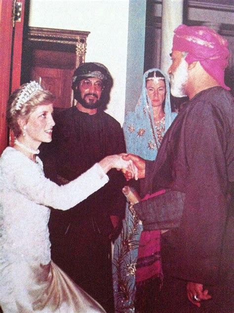 HM Sultan Qaboos bin Said ( Sultan of Oman ) with Lady Diana Princess ...