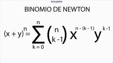 BINOMIO DE NEWTON (A+B) N - Curso para la UNAM