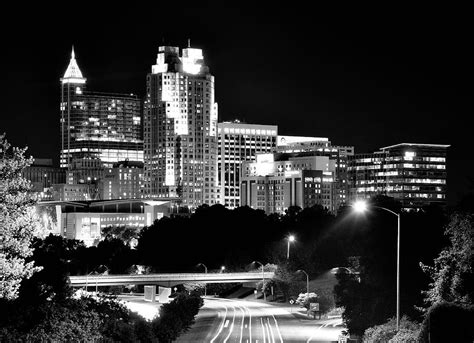 Raleigh Skyline - North Carolina #1 Photograph by Brendan Reals - Pixels