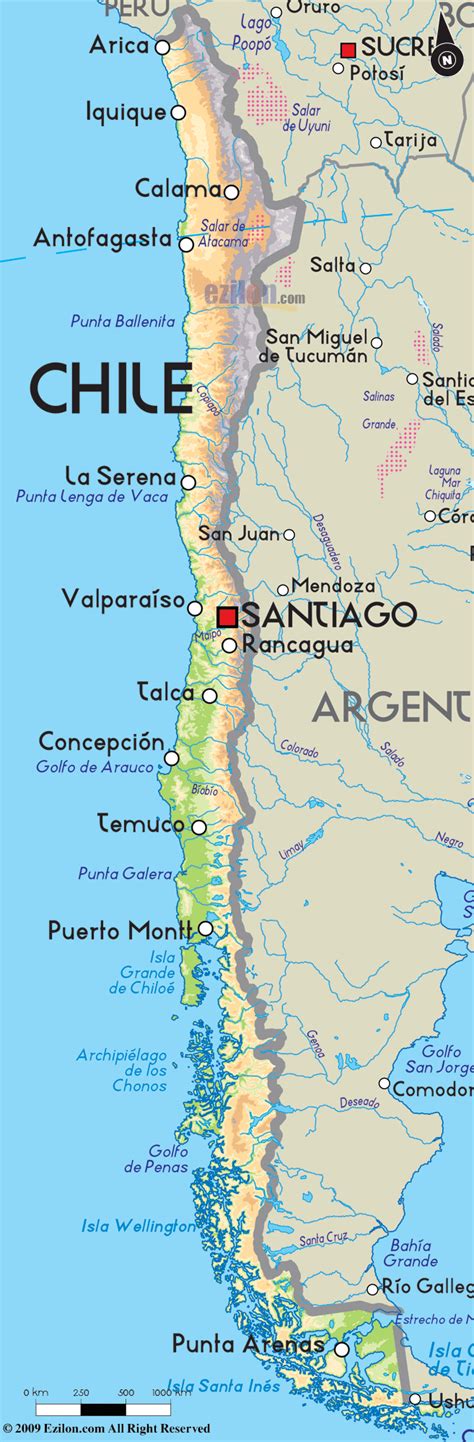 Map of Chile - TravelsMaps.Com