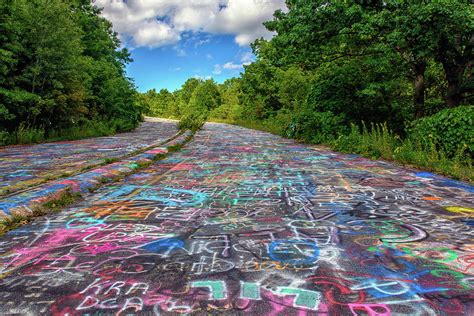 Graffiti Highway Centralia PA. Photograph by Laurie Lobbregt