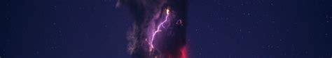 1440x256 Resolution volcano, eruption, lightning 1440x256 Resolution Wallpaper - Wallpapers Den