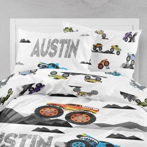 Monster Truck Bedding, Monster Truck Sheet Set, Monster Truck Duvet ...